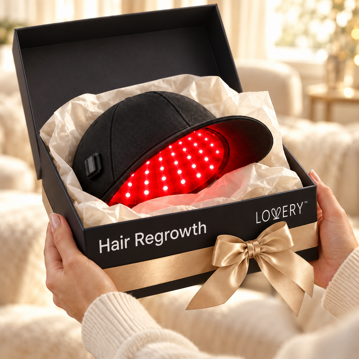 Laser Cap LED Red & Blue Light Therapy Hat for Hair Growth - Near-Infrared 850nm & 465nm, Cordless Hair Growth Deivce for Women & Men Hair Scalp Care