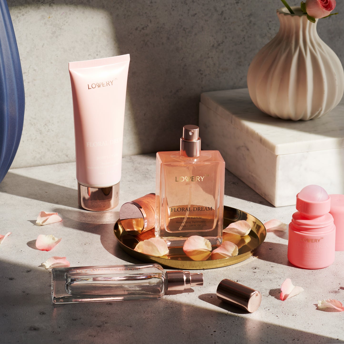 Floral Dream Bath and Body Care - 4pc Womens Gift Set