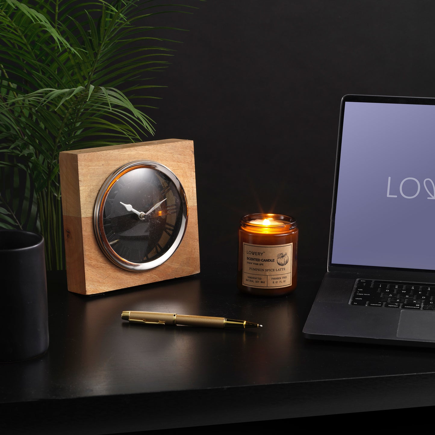 Pumpkin Spice Latte Aromatherapy Candles - 9oz Home Scented Soy Candle