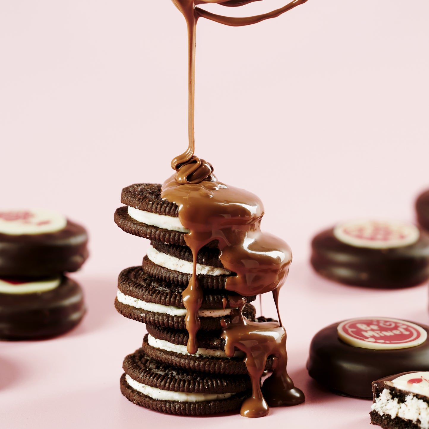 Valentines Chocolate Gift Box - 16pc Chocolate Covered Oreo Cookies