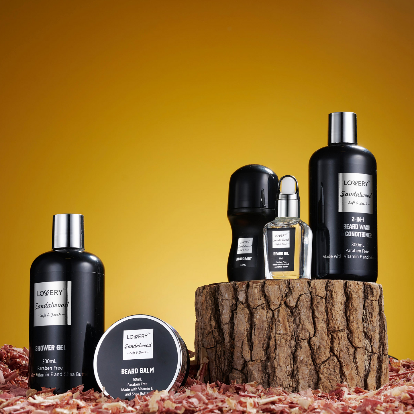 Deluxe Beard Grooming Set - 14pc Sandalwood Gift Basket for Men