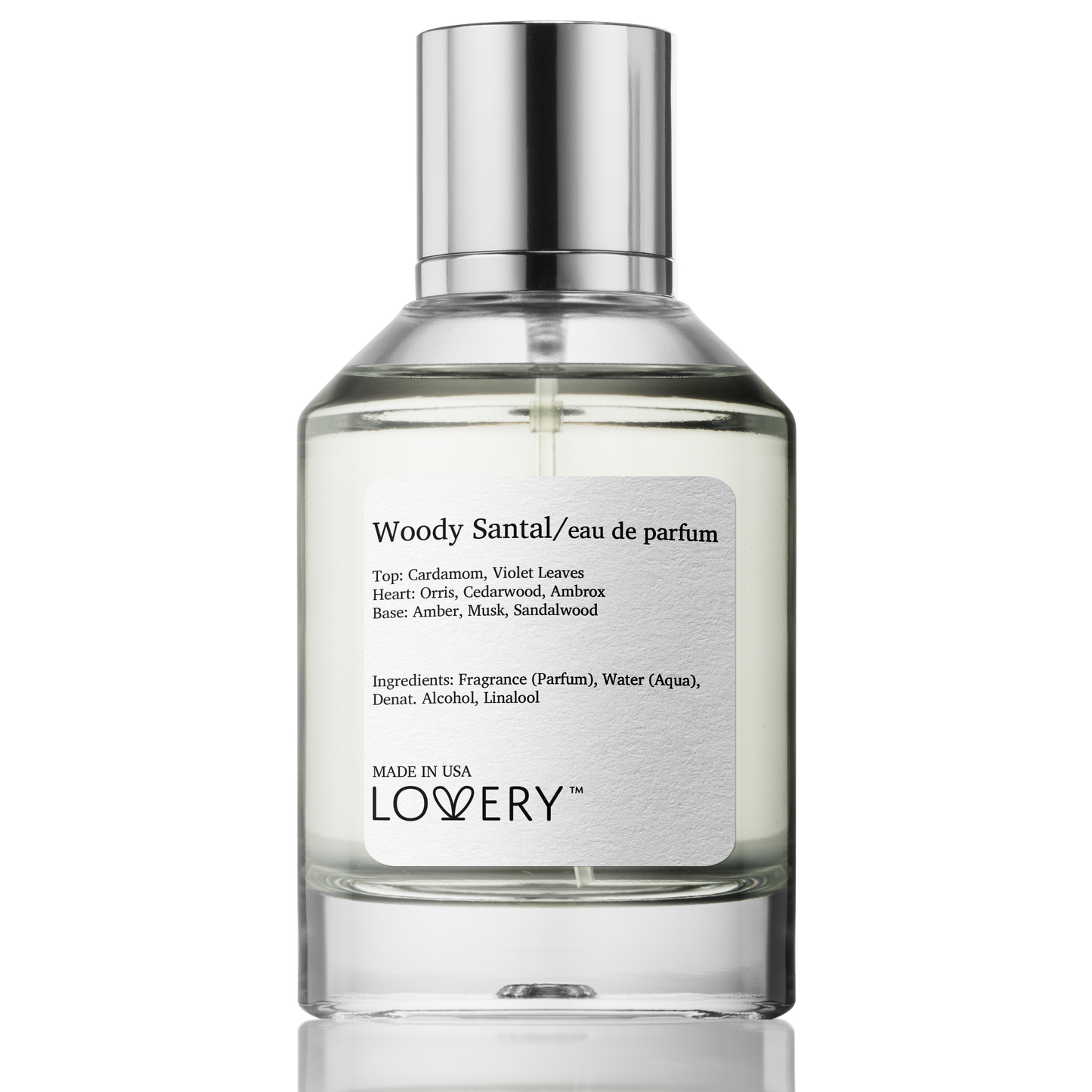 Woody Santal Eau de Parfum Inspired by Le Labo Santal 33 Perfume, 3.38 fl oz Spray - Made in USA