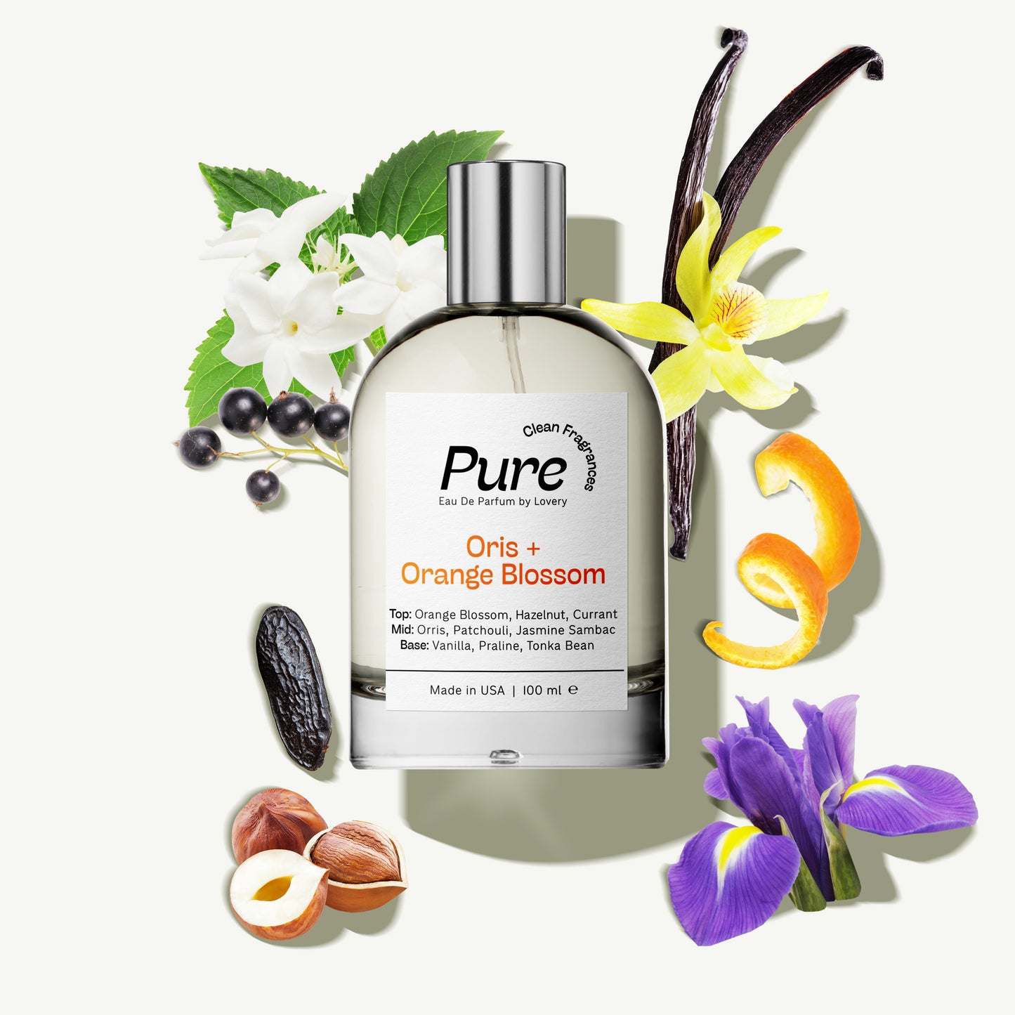 Pure Oris & Orange Eau de Parfum Inspired by Lancome La Vie Est Belle Perfume, 3.38 fl oz Spray - Made in USA