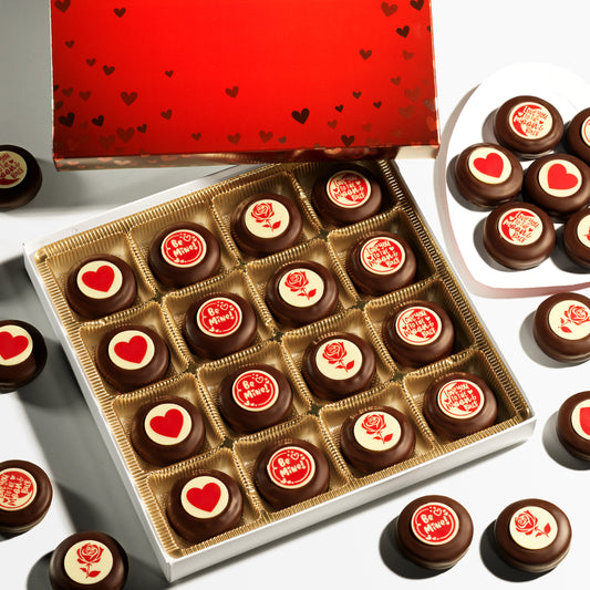 Valentines Chocolate Gift Box - 16pc Chocolate Covered Oreo Cookies