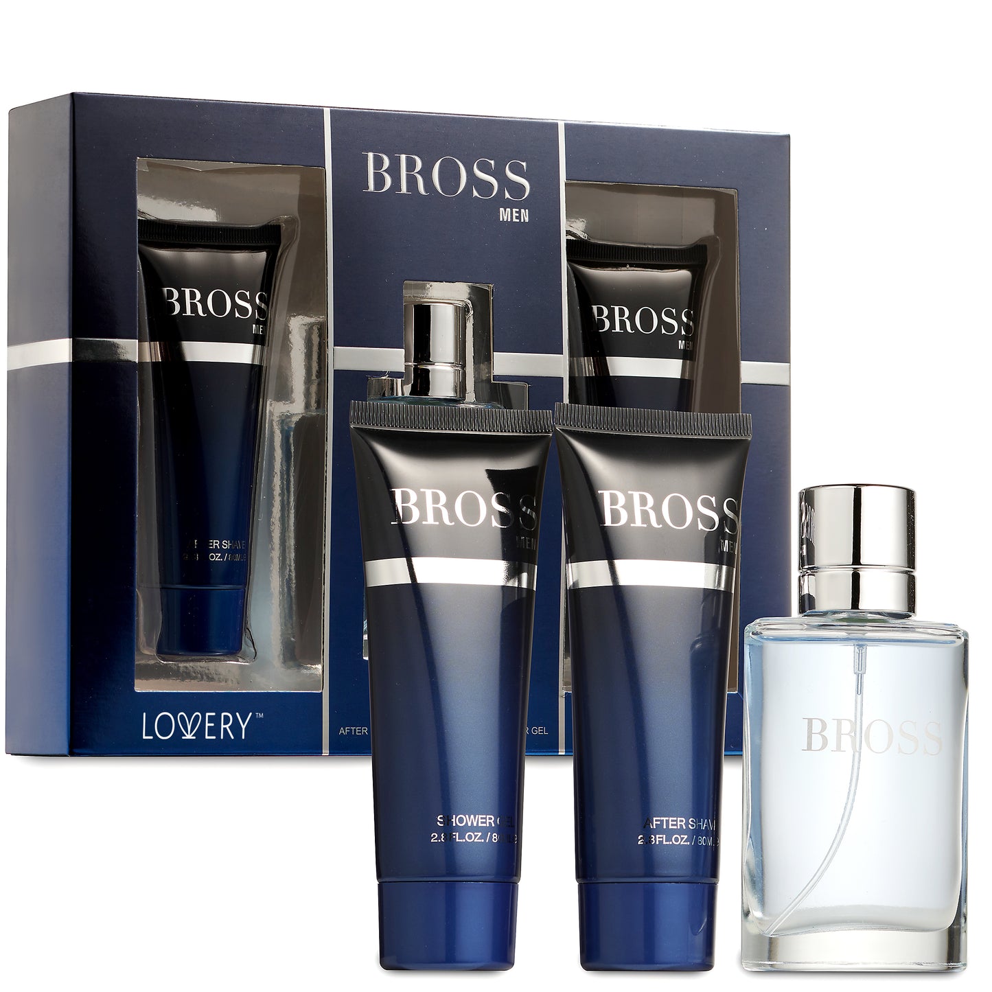 Bross EDT – 3Pc Men's Fragrance Gift Set