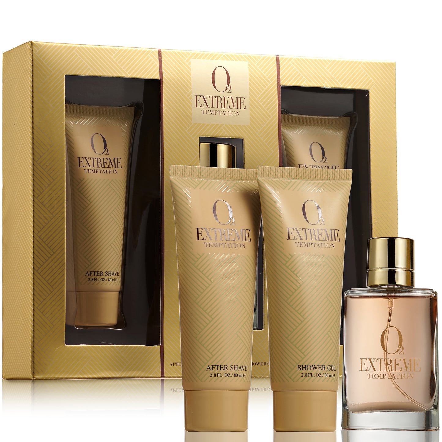 O2 Extreme Temptation EDT – 3Pc Men's Grooming Gift Set