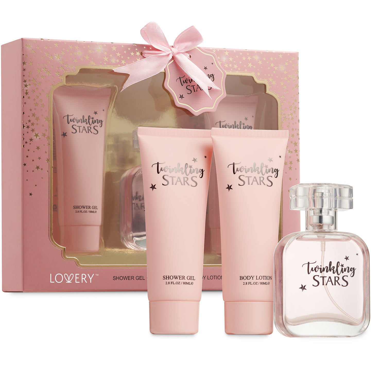 Twinkling Stars Womens 3 pc Bath and Home Spa Gift set