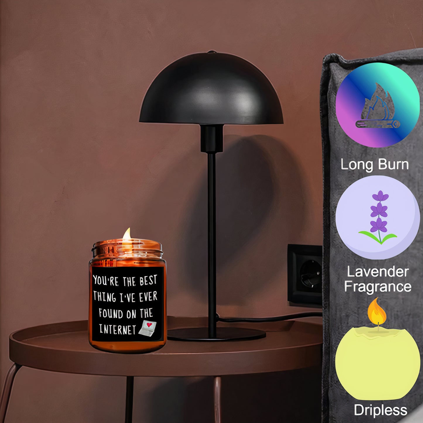 "You Are The Best Thing I Found On The Internet" Candle - 10oz Lavender Scented Soy Wax Candle