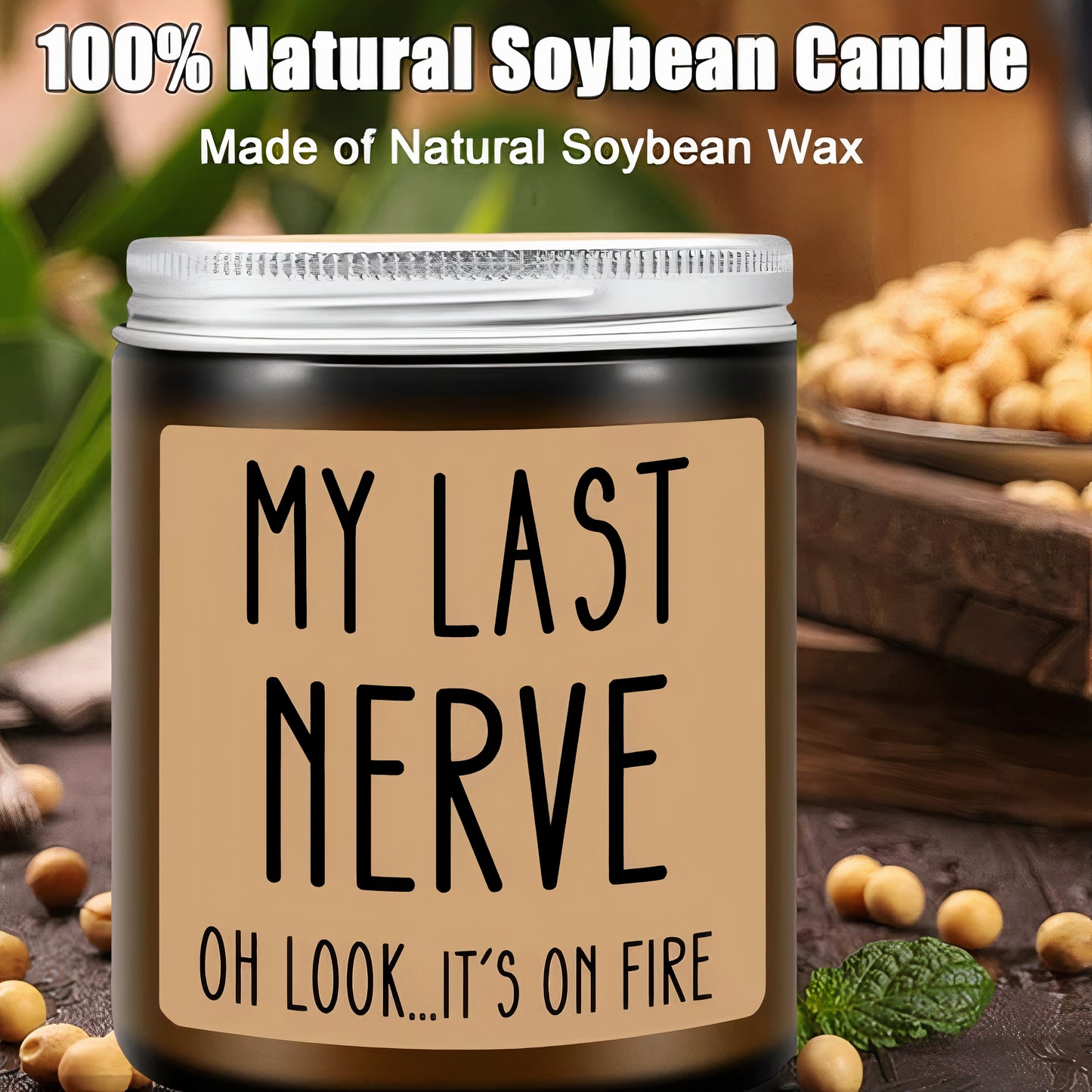 "My Last Nerve Candle" - 9oz Lavender Scented Soy Wax Candle