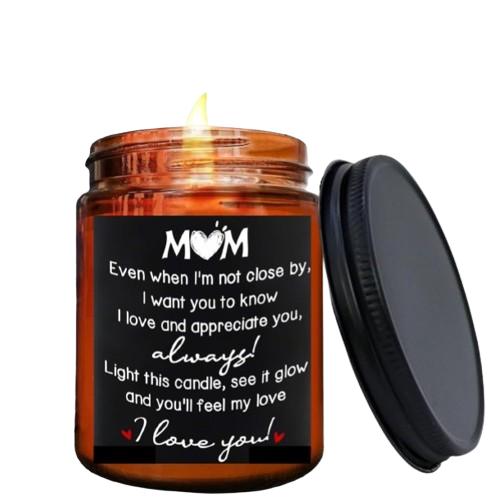 "Love You Mom" Candles - 9oz Lavender Scented Soy Wax Candle