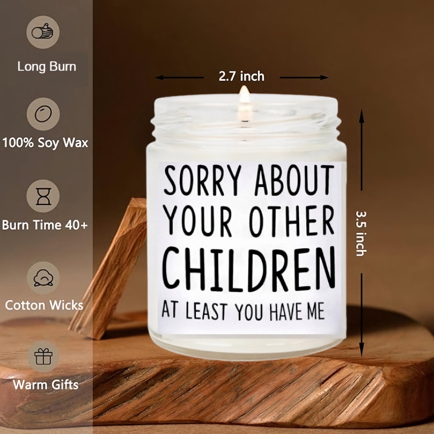 Fathers Day Gifts, Candle Birthday Gifts for Mom, Dad, Men, Women from Daughter and Son, Funny Long Lasting Vanilla Soy Scented Candles, Gifts for Mom, Dad Gifts Ideas, Unique Presents for Mom and Dad