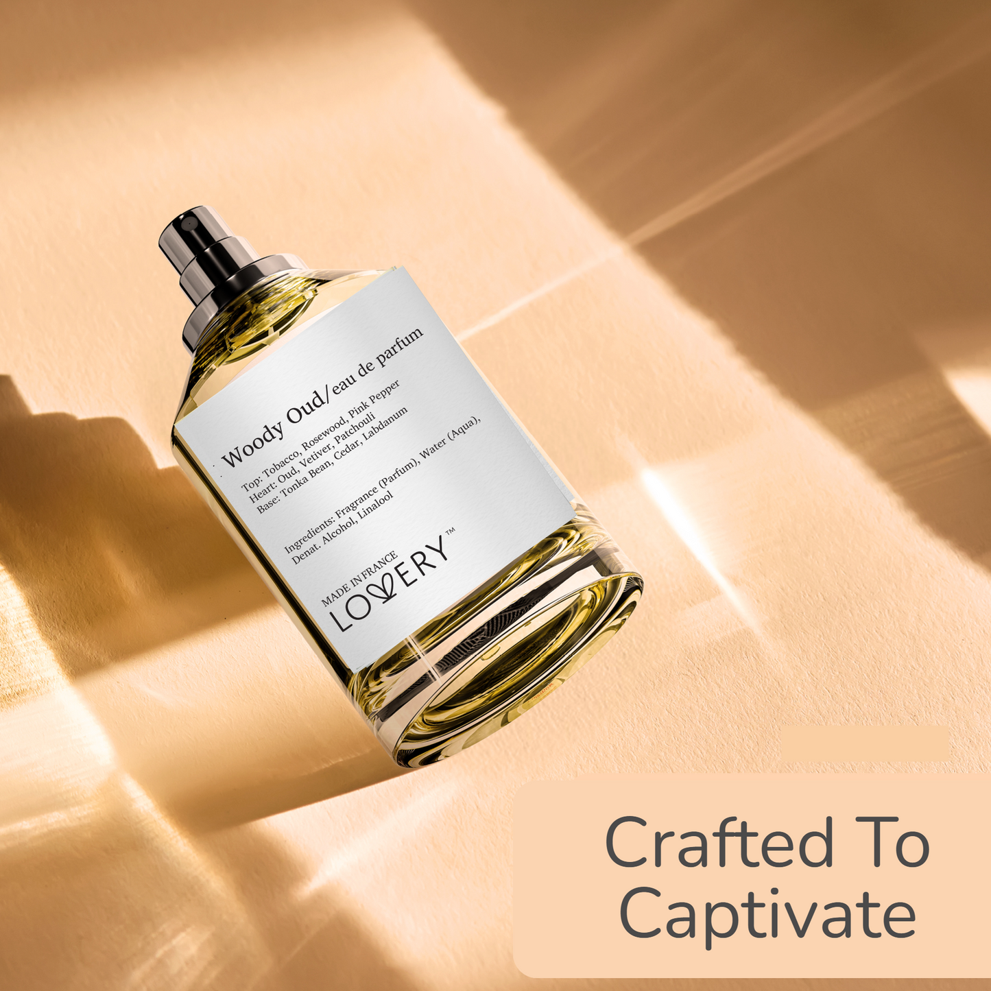 LoveryPlus Woody Oud Eau de Parfum 2Pc. Fragrance Gift Set - Inspired by Tom Ford Oud Wood, 3.4 fl oz Perfume Spray