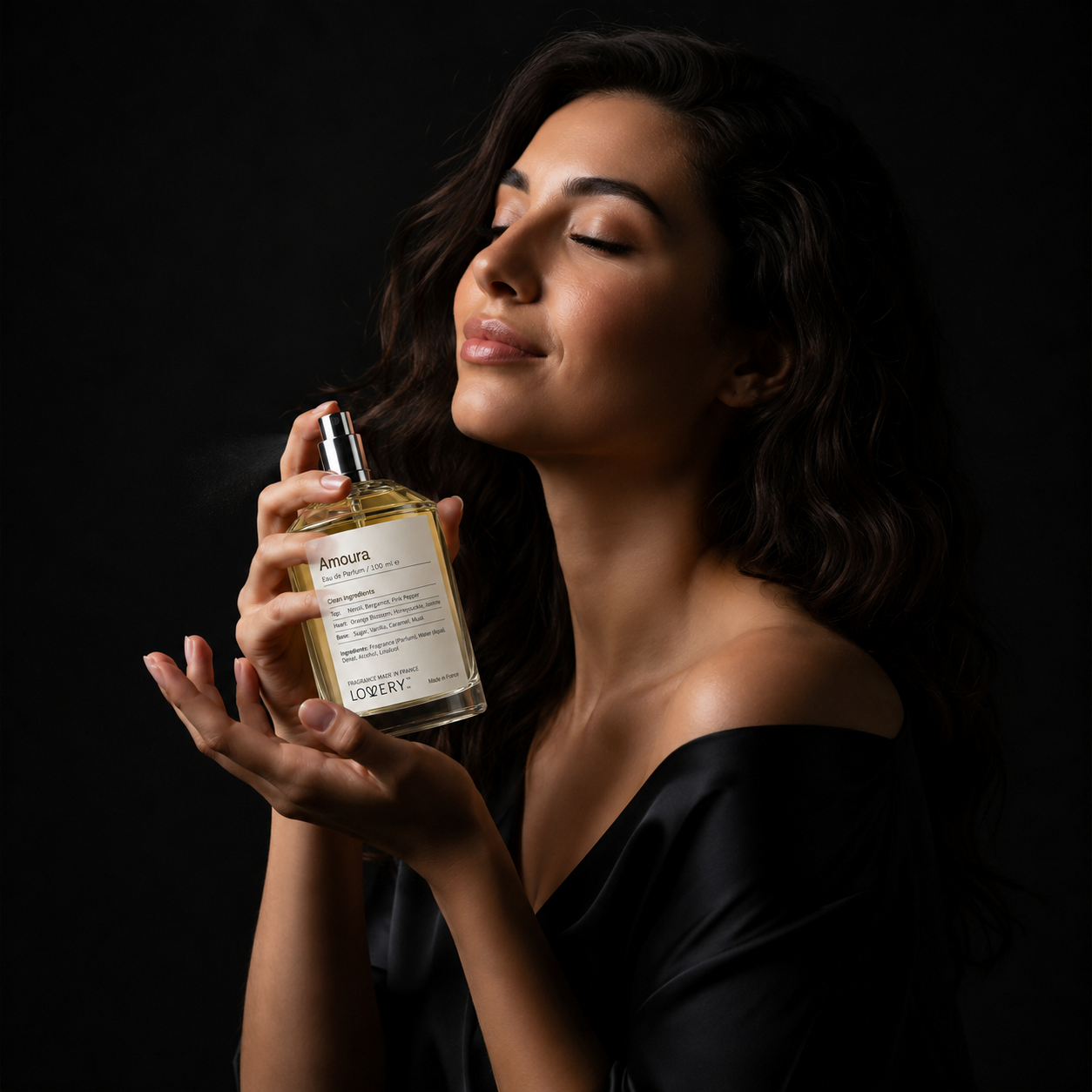 LoveryPlus Amoura Eau de Parfum 2pc. Fragrance Gift Set - Inspired by Kilian Love, Don’t Be Shy, 3.4 fl oz Perfume Spray