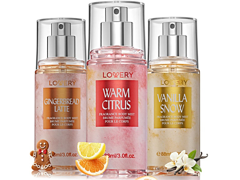 Buy Assorted Holiday Body Mist Set – 3Pc Fragrance Collection | Lovery