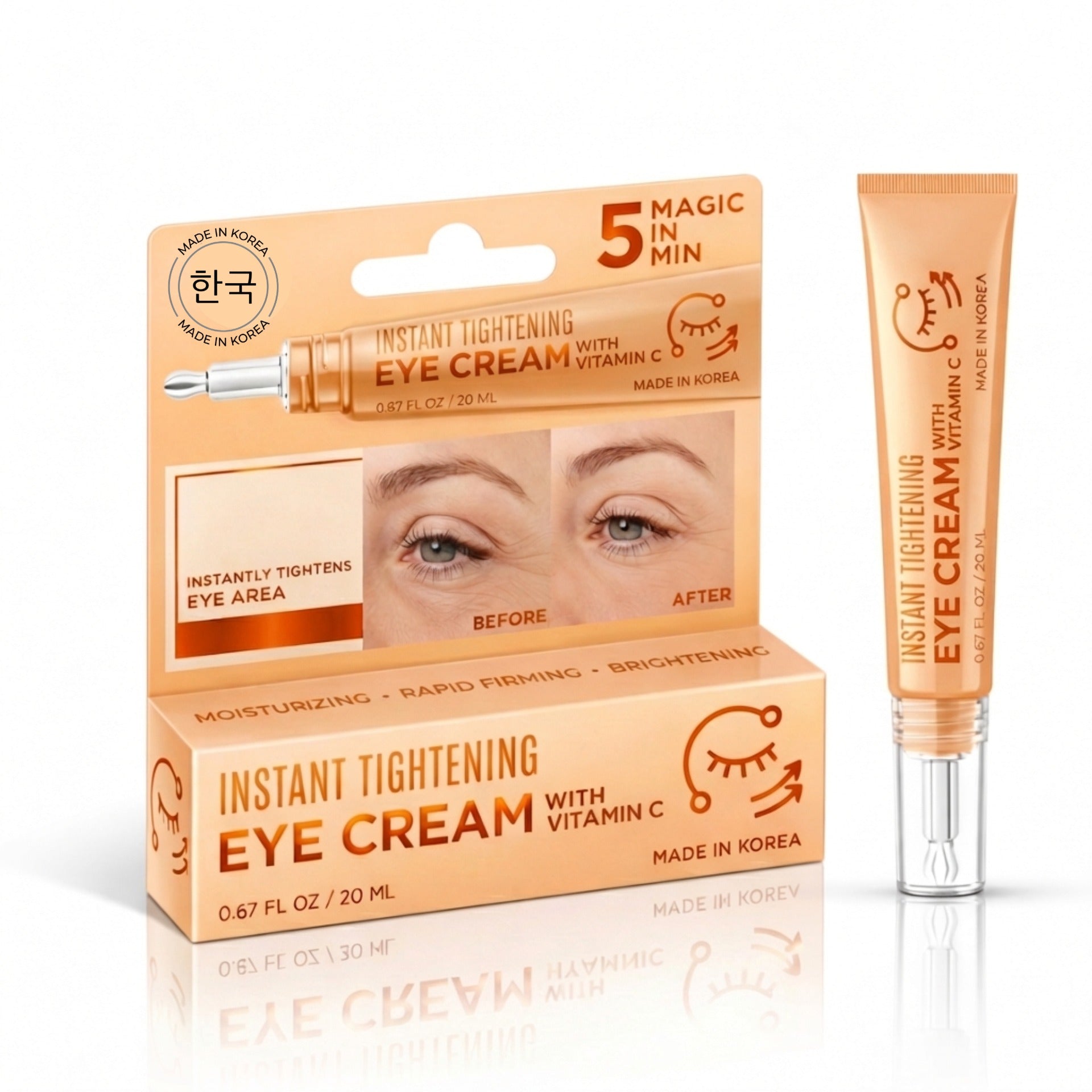 l carnitine eye cream Korean Skin Care Vitamin C Cream, Instant Tightening & Brightening, Firming & Depuffing Korean Under-Eye Treatment NEW_ARRIVALS_WELLNESS Liquid L-Carnitine 2000mg Tamaño:400 pestañas
