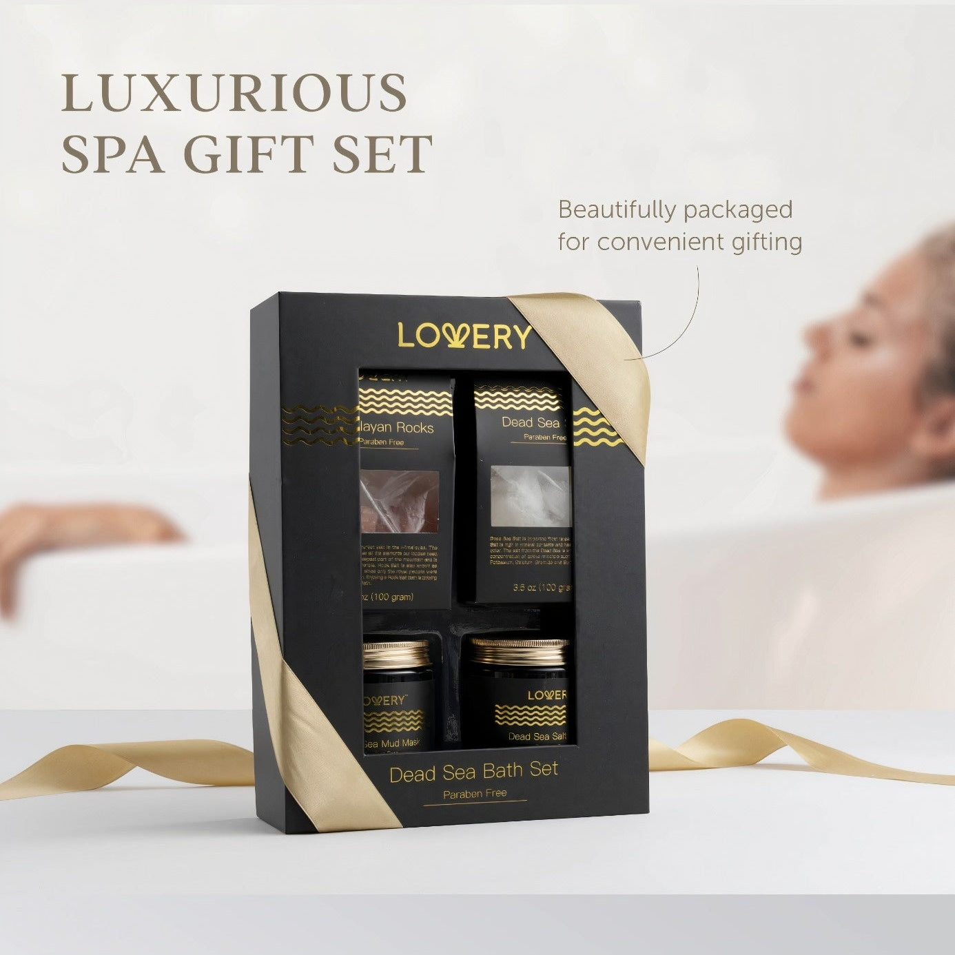 Dead Sea Spa Collection Mineral Bath and Body Gift Set 11pc Bath and Body Care Set
