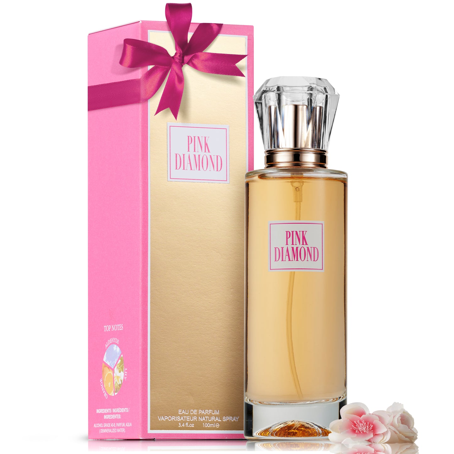 Lovery Women’s Pink Diamond 3.4oz Eau De Parfum With Pouch