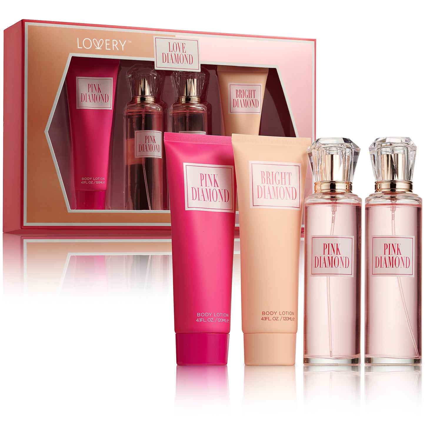 Pink Diamonds EDP – 4Pc Perfume Gift Set