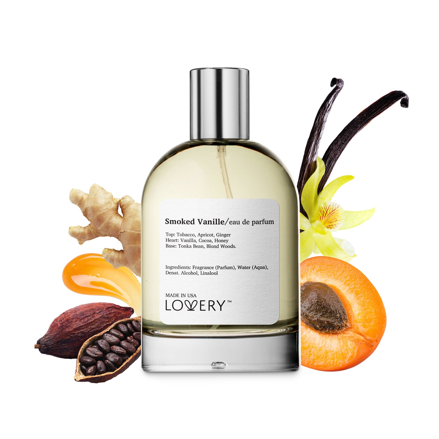 Smoked Vanille Eau de Parfum Inspired by Tom Ford Tobacco Vanille Perfume, 3.38 fl oz Spray - Made in USA