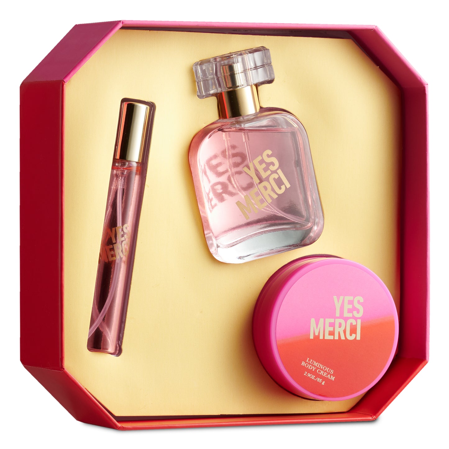 Yes Merci Eau de Parfum Gift Set – 3Pc Fragrance Collection