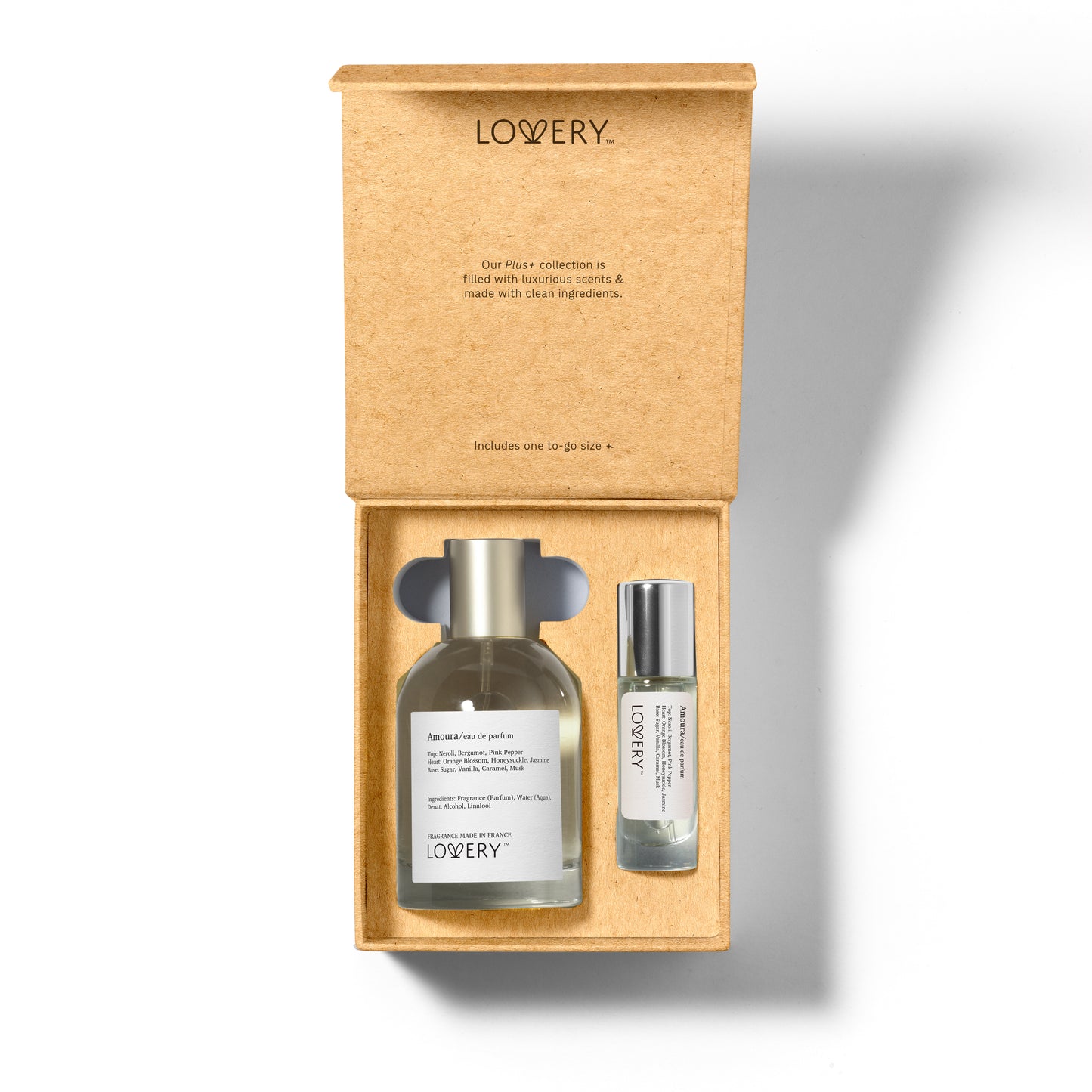 LoveryPlus Amoura Eau de Parfum 2pc. Fragrance Gift Set - Inspired by Kilian Love, Don’t Be Shy, 3.4 fl oz Perfume Spray