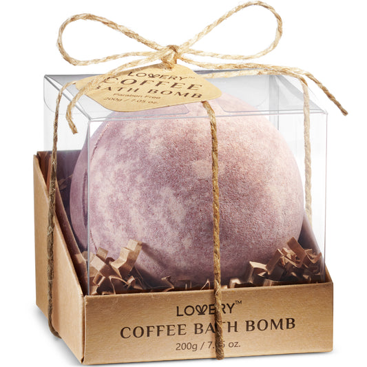 lovery coffee bath bomb, coffee bath bomb, Coffee Bath Bomb - Deluxe Soak, Rich Cocoa and Shea Butter, Handmade Love for Self-Care, Phthalate-Free Bath Fizzies, Skin-Enhancing Coffee Fragrance, Anti-Cellulite and Anti-Acne, Calming Effects in Bath, Vitamin E and Shea Butter Bliss, Cruelty-Free Spa Essentials, Authentic Ingredients for Nourishment
