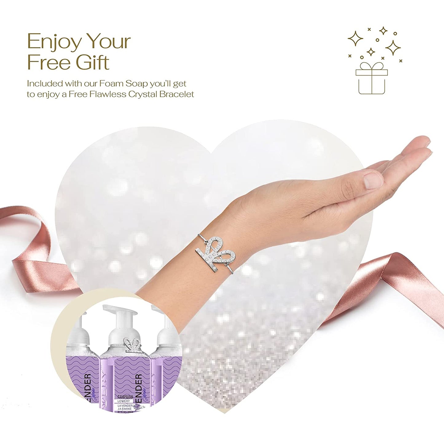 Lavender Jasmine Foaming Hand Soap - Pack of 3