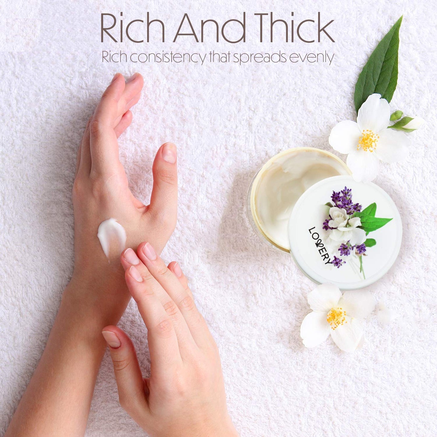 Lavender Jasmine Body Butter - 6oz Whipped Cream