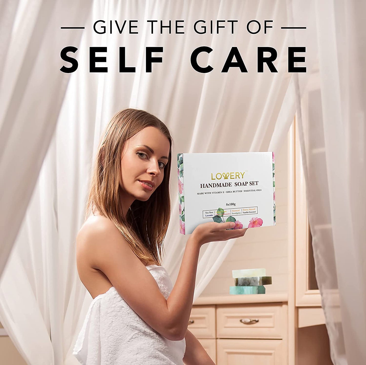 Handmade Soap Set - 8Pc Variety Pack Bath Gift