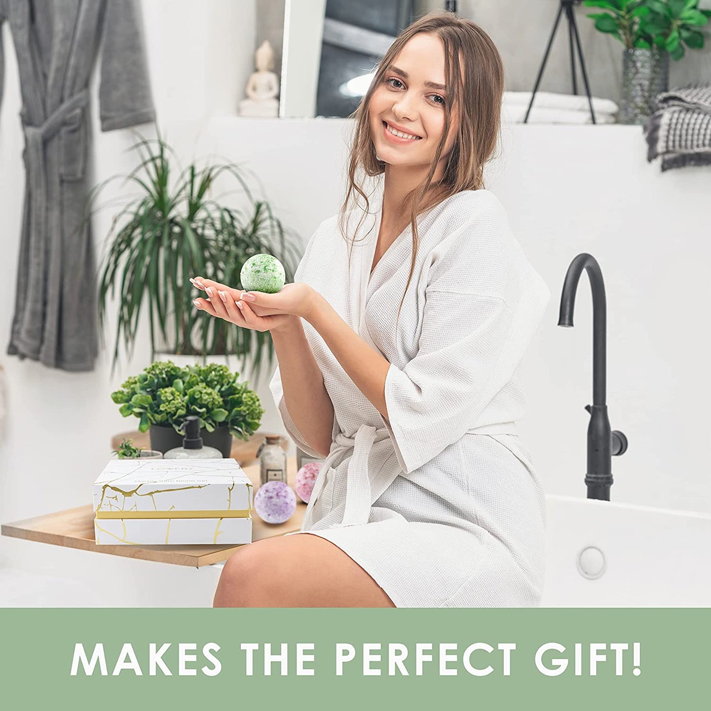 Bath Bombs Set - 9Pc Scented Marble Spa Fizzies