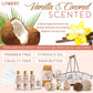 Vanilla Coconut Bath and Spa Gift Set - 13Pc Care Package