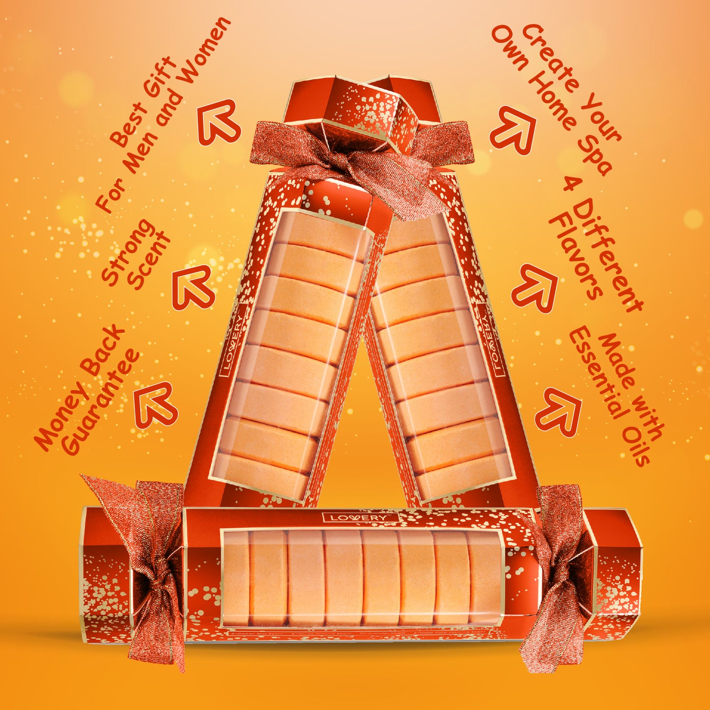 Relaxing Shower Steamers Gift - 8 Aromatherapy Bombs