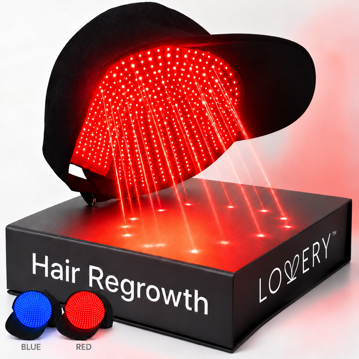 Laser Cap LED Red & Blue Light Therapy Hat for Hair Growth - Near-Infrared 850nm & 465nm, Cordless Hair Growth Deivce for Women & Men Hair Scalp Care