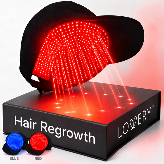Laser Cap LED Red & Blue Light Therapy Hat for Hair Growth - Near-Infrared 850nm & 465nm, Cordless Hair Growth Deivce for Women & Men Hair Scalp Care