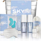 Sky Skin Flight Glow Skincare Travel Kit, 13pc Hydrating Body Care with  Face Mist, Hydrating Serum, Moisturizer, Lip Mask, Under Eye Patches, Sleep Mask, Earplugs, Fuzzy Socks and Travel Bag - Travel Size Skincare Kit & Gift Set