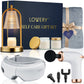 Luxury Self Care Gift Set for Women with Candle Warmer Lamp, 2 Soy Candles, Eye Massager, Massage Gun & Plush Blanket - 11Pc Relaxation Spa Gift Box