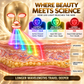 Gold 7-Color LED Light Therapy Facial Mask for Radiant Skin - Luxury Beauty Gift for Women - Hands-Free Skincare Device for Fine Lines & Anti-Wrinkle