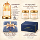 Luxury Self Care Gift Set for Women with Candle Warmer Lamp, 2 Lavender and Freesia Soy Candles & Plush Throw Blanket - Relaxation Spa Gift Box