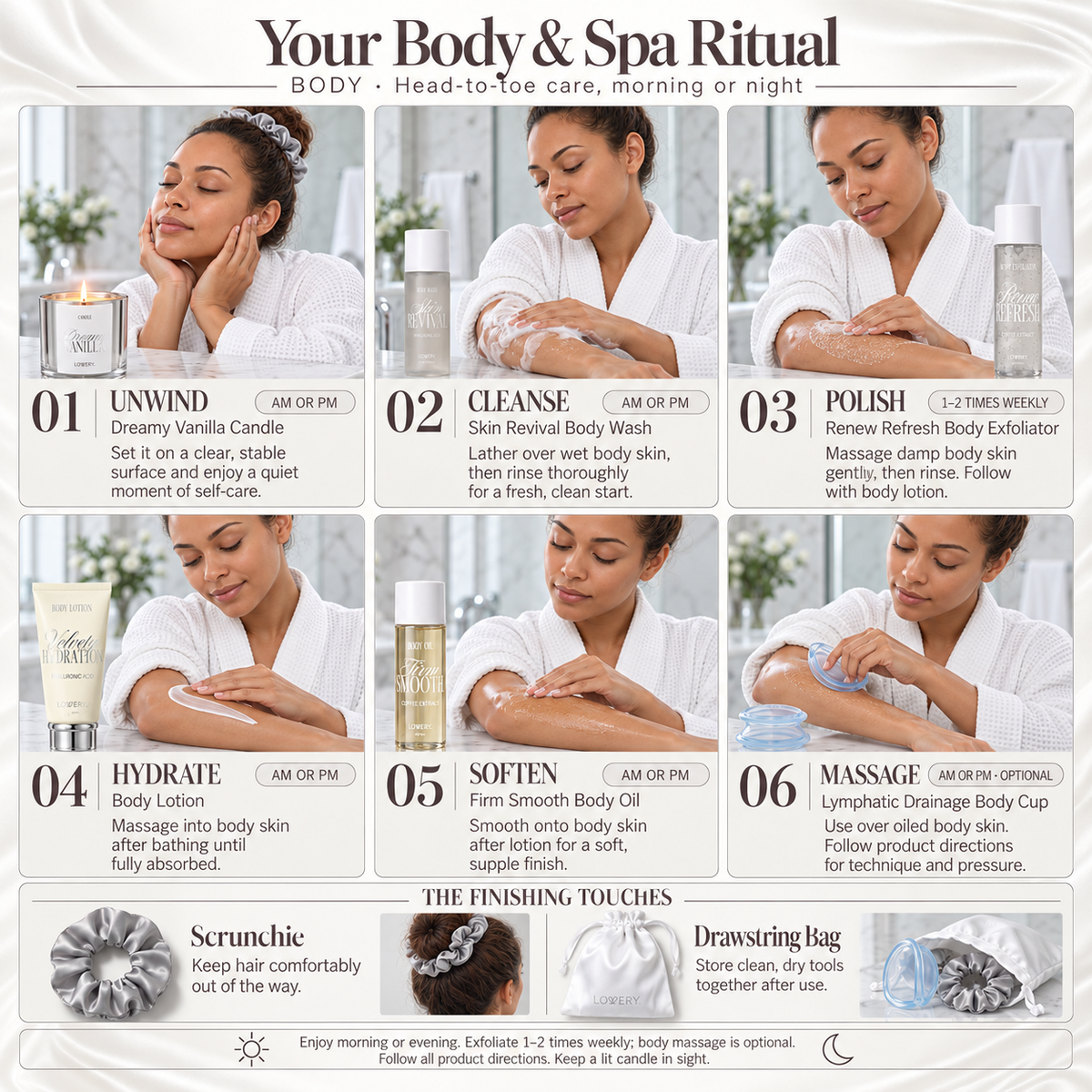 The Ultimate Spa Day Premium Gift Set – 16pc  Luxury Full Body Self Care Spa Kit with Red Light Therapy Wand, Stainless Steel Sculpting Gua Sha,  Facial Roller, Hydrating Sheet Masks, Body Oil, Vanilla Candle & More