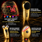 24K Gold 12pc LED Red Light Therapy, EMS & Microcurrent Skincare Tools Tech Device Luxury Gift Set - Face Mask, Heated Gua Sha, Sculptor, Serum & More