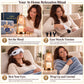 Luxury Self Care Gift Set for Women with Candle Warmer Lamp, 2 Soy Candles, Eye Massager, Massage Gun & Plush Blanket - 11Pc Relaxation Spa Gift Box