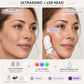 3in1 Professional Facial Skincare Device Set: Ultrasonic Skin Scrubber, RF & EMS Face Lift Wand, 3MHz Ultrasound LED Light Therapy, Anti-Wrinkle Tools