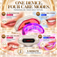 Oral Red Light Therapy Device for Gums, Teeth & Lips, Rechargeable Handheld Near-Infrared 660nm 850nm LED Oral Care with Silicone Mouthpiece, 4 Modes