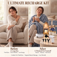 Luxury Self Care Gift Set for Women with Candle Warmer Lamp, 2 Soy Candles, Eye Massager, Massage Gun & Plush Blanket - 11Pc Relaxation Spa Gift Box