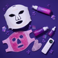 Deluxe Red Light Therapy Face Mask Set, Facial Rejuvenation Skincare Gifts for Women - Quartz Gua Sha, Cryo Mask, Peptide Serum, Depuffing & Sculpting