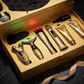 24K Gold 12pc LED Red Light Therapy, EMS & Microcurrent Skincare Tools Tech Device Luxury Gift Set - Face Mask, Heated Gua Sha, Sculptor, Serum & More