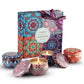 Soy Scented Candles - 5pc Aromatherapy Tin Can Candle Gift