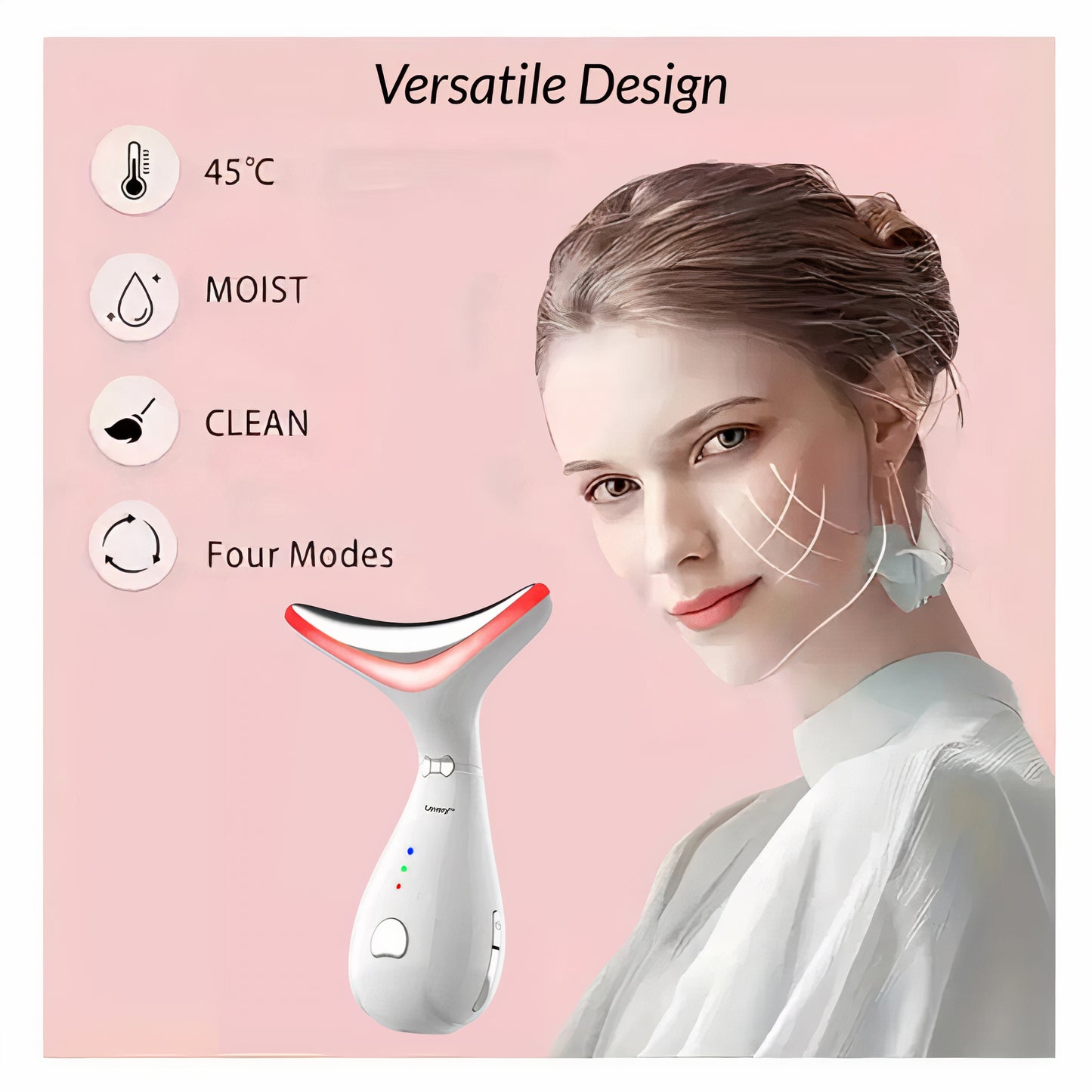 LED Face and Neck Beauty Massager