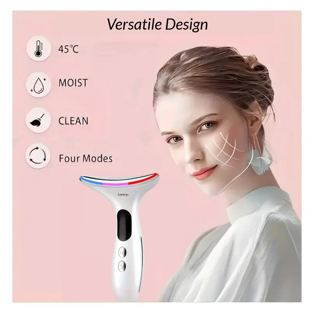 Lovery Light based multifunctional Face and Neck Beauty Massager wand, Skin care tool