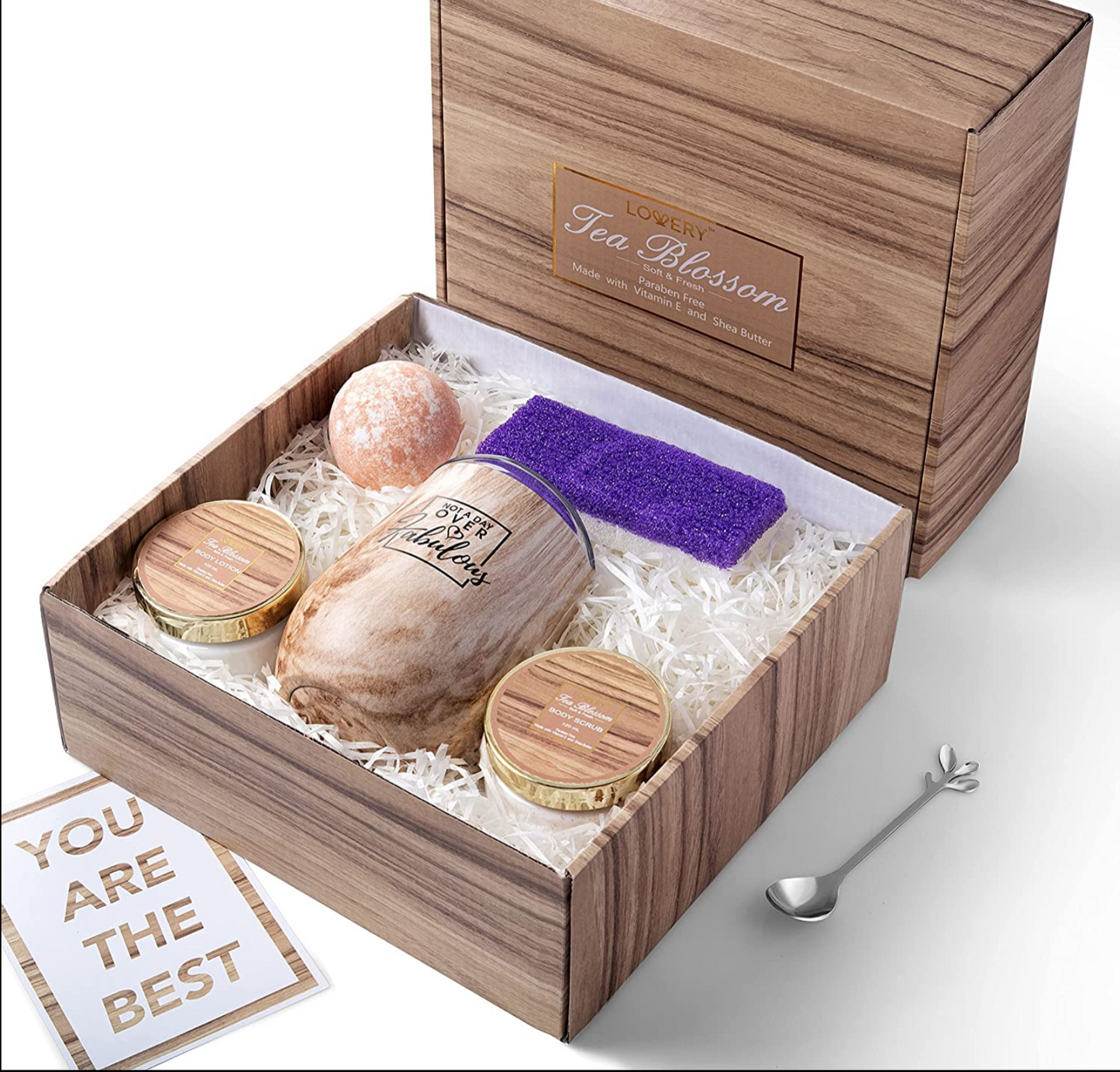 Tea Blossom Care Package - 11Pc Deluxe Personalized Gift Set